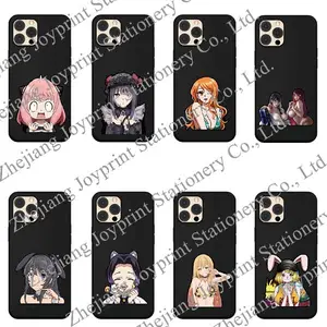 500 Designs Stock 3D Changing Flips Phone Decals Demon Slayer Anime 3D Cartoon Cell Stickers 3D Anime Motion Phone Case Stickers