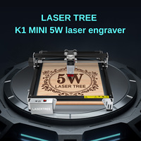 LASER TREE K1 Mini graveur laser portable 5W 3030 CNC Diode graveur CNC acier inoxydable métal caoutchouc acrylique bois cuir outils de bricolage