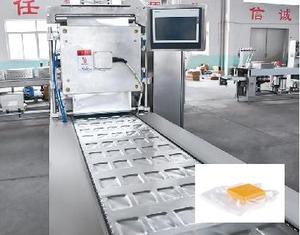 Điền niêm phong máy nhựa niêm phong máy nó niêm phong bao bì tốt bao bì khay pho mát đóng gói chân không thực phẩm - Product Image 3