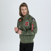 Veste bomber en nylon DCY 2025, produit tendance, service OEM, imperméable, réversible, anti-UV, motif imprimé