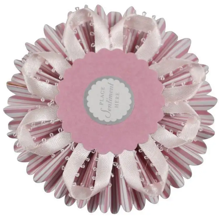 Rozetten Roze Papier Fans Glitter Handgemaakte Papieren Bloemen Set Voor Bloemen