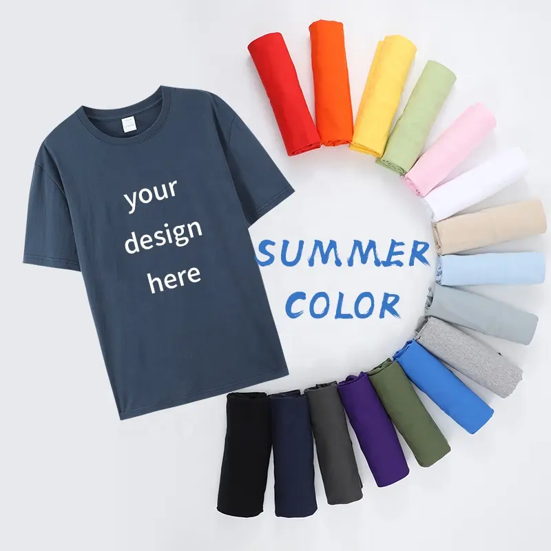 Wholesale Blank Men's Camisetas Graphic Oversized Tshirts 100% Premium Cotton Print Custom Logo Label Print T Shirt
