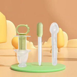 Nettoyeur manuel d'aspiration de nez de sécurité PP et kit de cuillère de mangeoire de médecine pour l'alimentation de bébé de 0 à 12 mois - Product Image 2