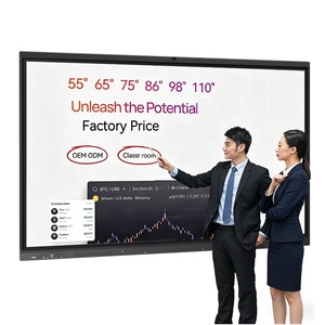 75 Inch Smart Meeting 2*15W Speakers 260W Power Wide Viewing Angle 178. for Conference Training HB75SC Leading Collaborative Pow - Product Image 2