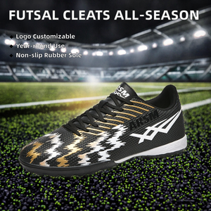 Nouvelles chaussures de futsal 10 crampons avec logo personnalisé, antidérapantes, pour sports de plein air, semelle intérieure de football, unisexe, printemps été automne hiver, taille US 6 - Product Image 2