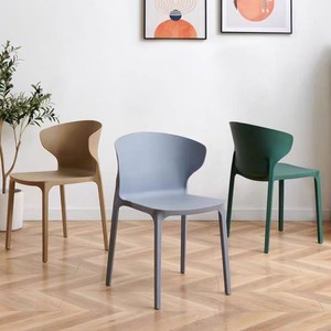 Modern Minimalist Plastic <b>Chair</b> Lightweight Dining <b>Chair</b> For Home Office Bedroom <b>Study</b> Adult Use - Product Image 4