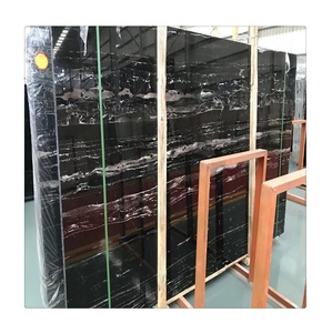 Bạc Rồng Đen Đá Cẩm Thạch sàn gạch với trắng tĩnh mạch - Product Image 1