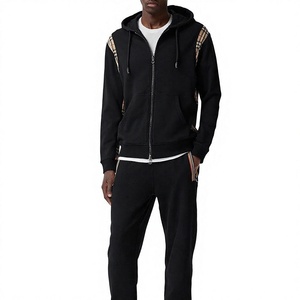 Sudadera con capucha extragrande de algodón grueso para hombre, con logotipo personalizado, lisa, con cremallera, premium, para invierno, estilo urbano, OEM - Product Image 2