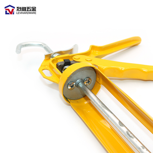 Bán buôn antidrip 300ml 9 inch Hợp kim nhôm <span class=keywords><strong>Epoxy</strong></span> Xúc Xích Súng caulking súng số lượng lớn lực đẩy tỷ lệ 26:1 caulk súng cho xây dựng - Product Image 3