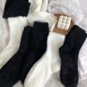 Cao cấp màu rắn nhiệt Vớ-sang trọng cashmere pha trộn vớ mùa đông OEM/ODM - Product Image 2