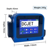 Imprimante jet d'encre portable mini TIJ 12,7 mm 25,4 mm directe usine pour marquage de codes QR/logos sur verre/métal/papier, prise en charge OEM