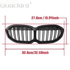 Grille de pare-chocs avant noire pour <span class=keywords><strong>BMW</strong></span> Série 1 F40 2019 2020 2021 2022 <span class=keywords><strong>2023</strong></span> 2024 <span class=keywords><strong>116d</strong></span> 118i 120d 128ti M135i XDrive - Product Image 5