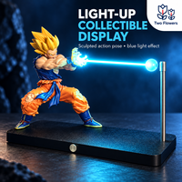 NIKOLATOY Coffret Cadeau Officiel Goku Lampe d'Ambiance Mini à Induction Magnétique en PVC pour Décoration Intérieure - Édition Anniversaire