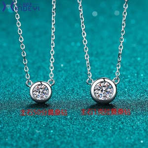 สร้อยคอเพชรคลาสสิกสำหรับผู้หญิง ทองคำขาวแท้ 18k เพชร VVS1 D Clarity เพชรเลี้ยงในห้องปฏิบัติการ ดีไซน์หรูหรา สง่างาม - Product Image 3