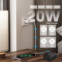 Chargeur de téléphone de haute qualité, type C, charge rapide, adaptateur mural USB, chargeur portable Gan de 20 W, chargeur USB-C PD, fabrication en usine