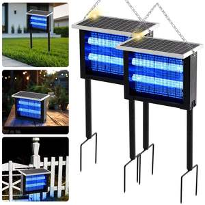 Nouveau 2025 solaire Bug Zapper extérieur étanche moustique Zapper avec 3000v haute puissance avec support <span class=keywords><strong>de</strong></span> mise à la terre pour patio jardin - Product Image 6
