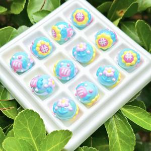 Venta caliente lindo caramelo girasol aceite pesado cuentas pintadas a mano DIY Material accesorios pulsera acrílico cuentas sueltas - Product Image 6