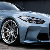 Jantes de voiture en alliage d'aluminium forgé monobloc, finition argent brillant, concaves profondes, 19, 20, 21, 22 pouces, 5x112, 5x120, pour BMW M2 M3 M4 M5