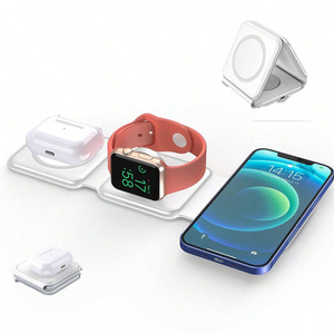 <span class=keywords><strong>Cargador</strong></span> de muelle de viaje de 15W 3 en 1 <span class=keywords><strong>cargador</strong></span> inalámbrico magnético portátil plegable para Vivo Xiaomi Huawei <span class=keywords><strong>Redmi</strong></span> Samsung Oppo Compatible - Product Image 1