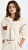 Ensemble survêtement polaire personnalisé pour femme avec haut à manches longues et demi-zip et short, bordure en similicuir – OEM
