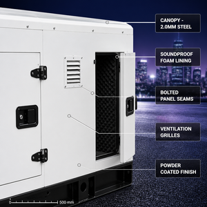 Groupe électrogène silencieux insonorisé 30 kVA 24 kW triphasé 50 Hz 60 Hz – Aucun problème de bruit? Silencieux et insonorisé - Product Image 5