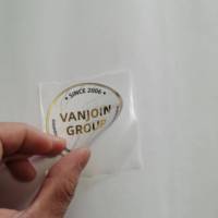 Autocollant d'étiquette de logo bon marché autocollants d'estampage de feuille d'or personnalisés autocollant rond découpé à l'emporte-pièce écologique personnalisé de haute qualité