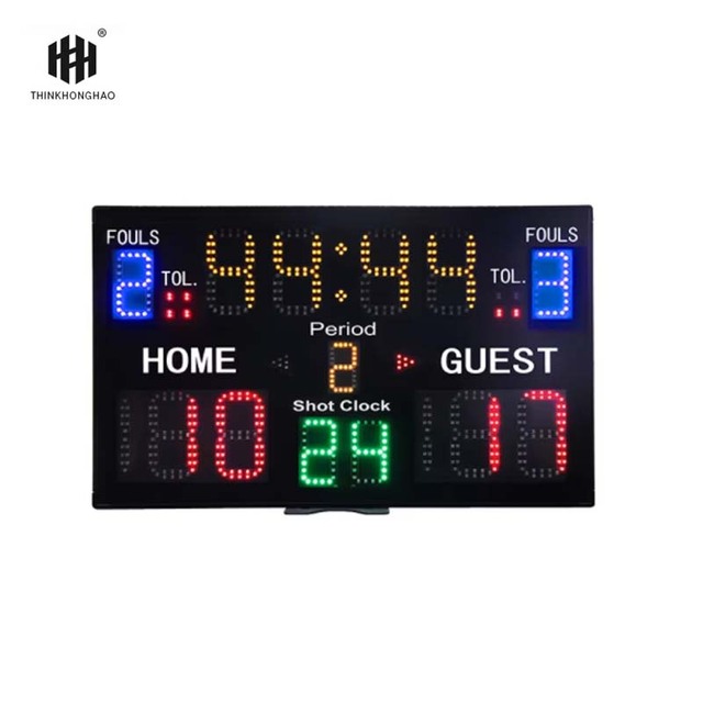 Customizable Rechargeable Digital Basketball Scoreboard with Shooting Clock & Offense Clock Feature Counters Product
