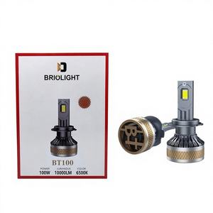 BRIOLIGHT Nuevos Faros Delanteros LED para Automóvil de 100W 20000LM, Luz Concentrada de Fábrica, Claridad en Todos los Ángulos, BT100 6000K, Reequipamiento/Actualización 9-32V - Product Image 1