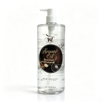 Étiquettes autocollantes personnalisées en vinyle imperméable pour bouteilles de produits de salle de bain : Huile d'argan, Shampoing, Gel douche, Emballages capillaires