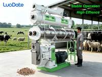 Moulin à granulés d'aliments pour animaux de grande capacité, équipement commercial de traitement des granulés d'aliments pour volailles, bétail et ruminants 10-25TPH