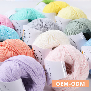 <span class=keywords><strong>Fil</strong></span> à <span class=keywords><strong>tricoter</strong></span> et à crocheter 100% <span class=keywords><strong>coton</strong></span>, 8 brins, doux, peigné, anti-boulochage, teint, pour pulls et couvertures <span class=keywords><strong>de</strong></span> bébé, directement <span class=keywords><strong>de</strong></span> l'usine - Product Image 2