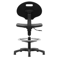 Vente en gros Tabouret roulant Chaise de travail Dessin réglable Chaise de laboratoire avec roues et dossier