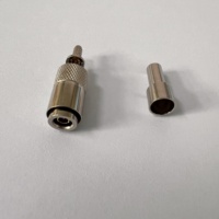 Conector Coaxial CC4-C-J1.5 con Ventana, Conector Macho CC4 para Cables RG316 y RG174