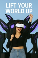 Simulateur VR 9D 360° en acier pour parcs d'aventure, centres commerciaux et usage éducatif, 1 joueur