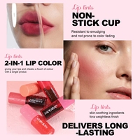 Nouveau Rouge à Lèvres 5 Couleurs Anti-transfert, Gloss Hydratant Effet Brume, Teinture à Lèvres