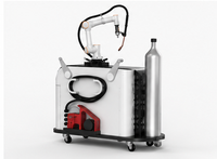 Robot cobot de soudage DONSIN, bras robotique à six axes avec moteur et boîte de vitesses, commande PLC, alimentation en fil, performance de soudage au laser stable