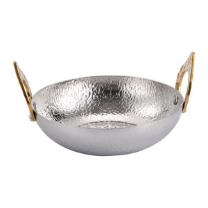 หม้อไฟไทยสแตนเลสขนาดเล็ก พร้อมหูจับสองข้าง ใช้กับเตาแอลกอฮอล์หรือแก๊สโพรเพน สำหรับทำต้มยำไทย อุปกรณ์ทำอาหารเชิงพาณิชย์ - Product Image 2