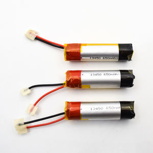 원통형 13350 16340 14300 13450 13300 12400 17350 18350 16350 3.7V 650mAh 충전식 리튬 폴리머 배터리 - Product Image 3