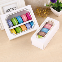 Boîtes à Dessert de luxe, 10 macarons, emballage alimentaire, avec fenêtre, sans échantillons