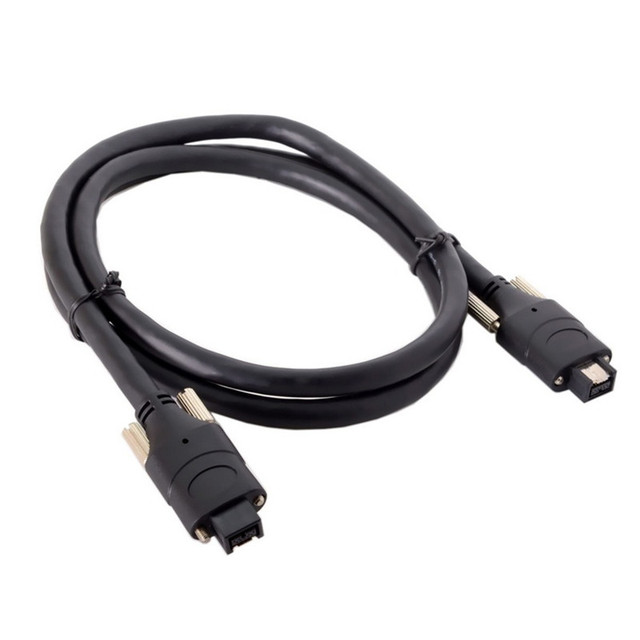 Firewire 800 IEEE1394 IEEE 1394 9P Plug to 9 Screw Type Mount Camera Cable 1.0m 100cm Firewire IEEE 1394 Cable