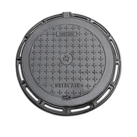 Couvercle de manhole en fonte ductile antivol, couvercle de drain d'égout en fonte robuste pour les systèmes municipaux d'assainissement et d'évacuation des eaux pluviales