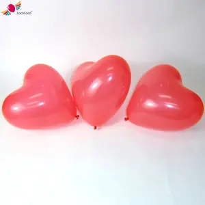 Factory wholesale new design Natural latex balloons print heart shaped ballons valentine day