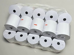 Logo Printed Custom Thermal <b>Paper</b> <b>Rolls</b> Thermal Receipt <b>Paper</b> <b>Rolls</b> for Supermarket - Product Image 2