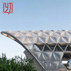 High Reflective <b>Canopy</b> Pvdf Tensile <b>Fabric</b> Structure Tension Membrane Facade - Product Image 3