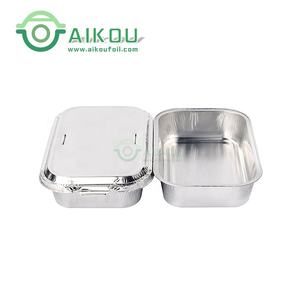 Jetable en vol <span class=keywords><strong>avion</strong></span> <span class=keywords><strong>repas</strong></span> <span class=keywords><strong>plateau</strong></span> revêtement alimentaire cuisson boîte de récipient de papier d'aluminium de compagnie aérienne cocotte avec couvercle en aluminium - Product Image 4