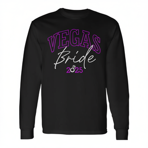 Camiseta de Manga Larga para Despedida de Soltera, Vegas Bride 2025 - Product Image 2