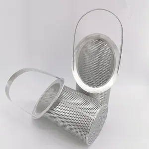 Антикоррозийный Наклонный перфорированный металлический фильтр для корзины промышленный фильтр для фильтрации твердых и жидкостей