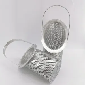 Filtre à panier métallique perforé antirouille, filtre à eau industriel pour Filtration solide et liquide