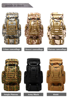 Équipement tactique Sac de sport à bandoulière étanche pour l'extérieur Sac à dos Molle Escalade Randonnée Chasse Trekking Camping Sac à dos tactique