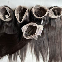 Perruque complète en dentelle 100 % cheveux humains européens naturels, pré-épilée, vierge, pour tressage